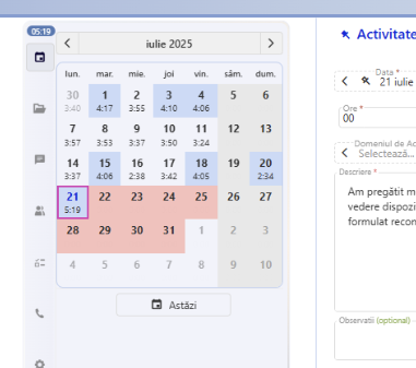 Calendar-detaliu